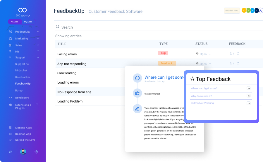 best customer feedback software slider2