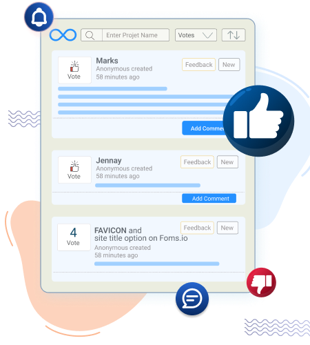 like or dislike a comment